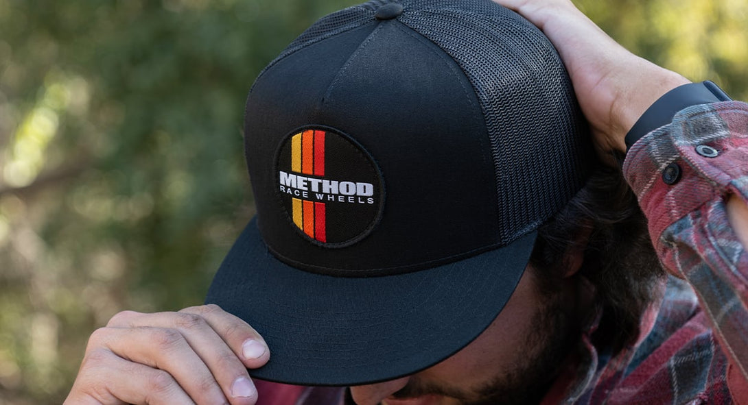 Snap Back Rims Classic Stripes Flatbill Trucker Snapback | Black – Method Race Wheels ...