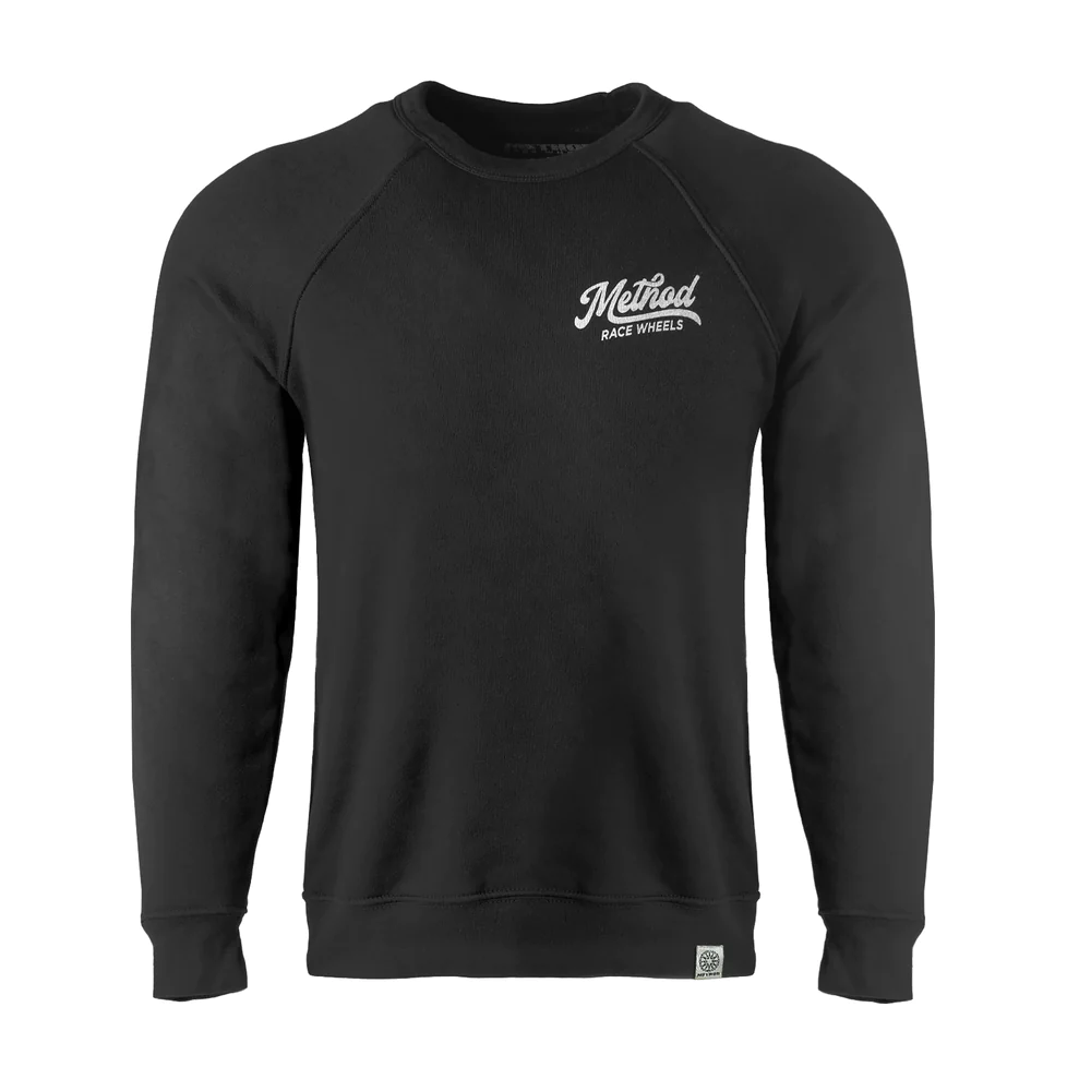 Classic Script Crewneck Sweatshirt | Black – Method Race Wheels Australia