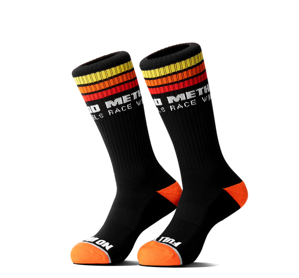Classic Stripes Logo Socks | Black