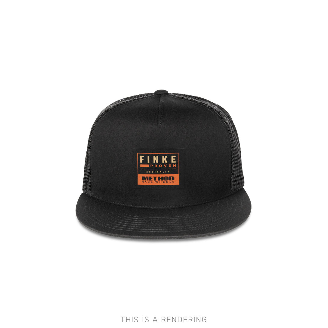 Finke Monogram Finke proven Flatbill Trucker | Snapback | Black – Method Race Wheels ...